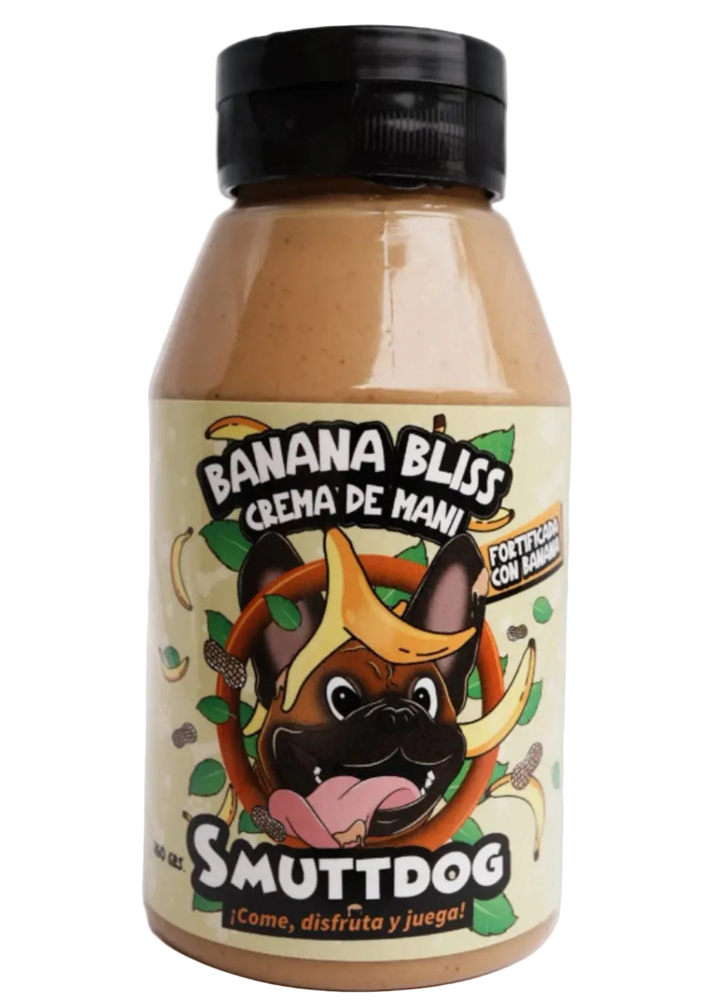 Crema de mani con platano para perros 260 gr.