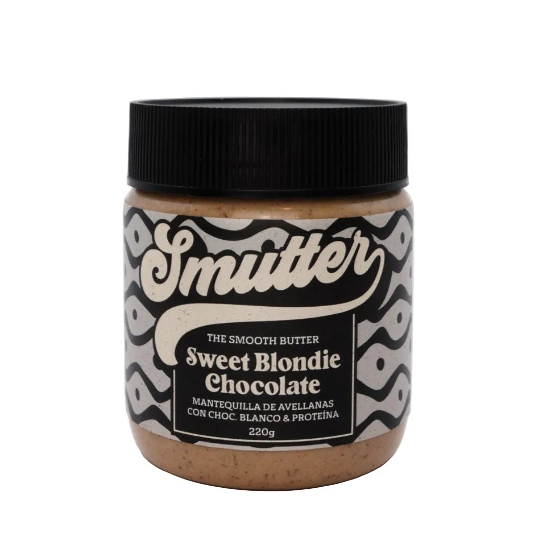 Mantequilla de avellana con chocolate blanco y proteína Whey 220gr