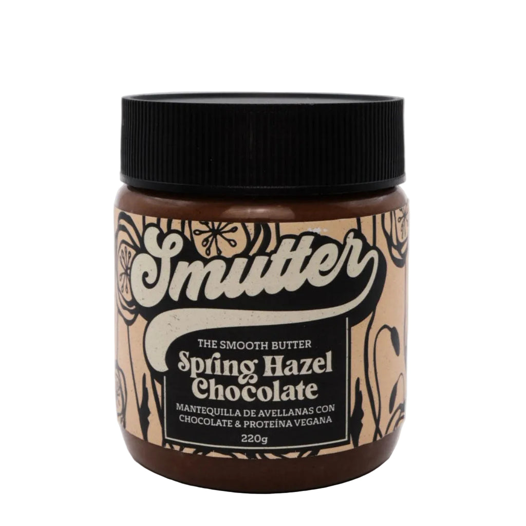 Mantequilla de avellana con chocolate sin azúcar y proteína vegana 220 gr