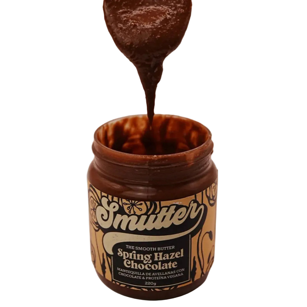Mantequilla de avellana con chocolate sin azúcar y proteína vegana 220 gr
