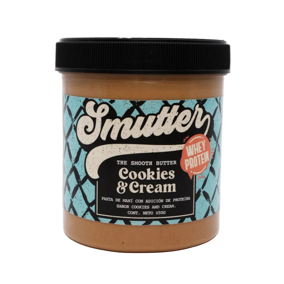 Mantequilla de maní con proteína de leche sabor Cookies and Cream  450 gr