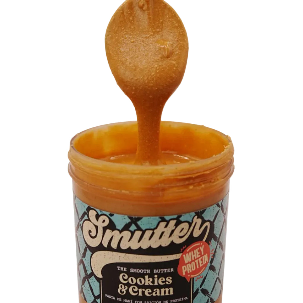 Mantequilla de maní con proteína de leche sabor Cookies and Cream  450 gr