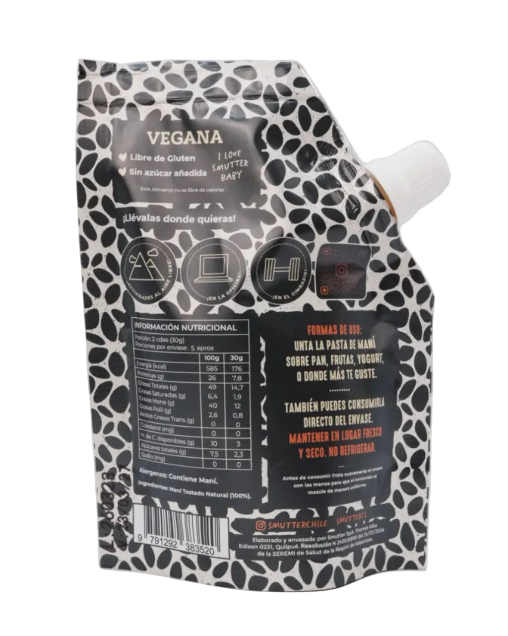 Pouch Mantequilla de maní Original 150 gr